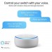 Kasa Smart (HS200) Light Switch by TP-Link, Single Pole, Needs Neutral Wire, 2.4Ghz WiFi Light Switch Works with Alexa and Google Assistant, UL Certified, 1-Pack, White