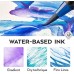 Arteza Real Brush Pens, 48 Colors for Watercolor Painting with Flexible Nylon Brush Tips, Paint Markers for Coloring, Calligraphy and Drawing with Water Brush for Artists and Beginner Painters