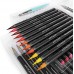 Arteza Real Brush Pens, 48 Colors for Watercolor Painting with Flexible Nylon Brush Tips, Paint Markers for Coloring, Calligraphy and Drawing with Water Brush for Artists and Beginner Painters
