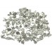 JIALEEY Wholesale Bulk Lots Jewelry Making Silver Charms Mixed Smooth Tibetan Silver Metal Charms Pendants DIY for Necklace Bracelet Jewelry Making and Crafting, 100 PCS