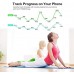 FITINDEX Bluetooth Body Fat Scale, Smart Wireless BMI Bathroom Weight Scale Body Composition Monitor Health Analyzer with Smartphone App for Body Weight, Fat, Water, BMI, BMR, Muscle Mass - White