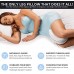 Contour Legacy Legacy Leg & Knee Foam Support Pillow - Soothing Pain Relief for Sciatica, Back, Hips, Knees, Joints & Pregnancy - As Seen on TV (Leg Pillow Only, Ventilated Memory Foam)